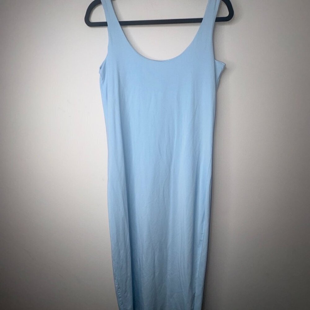 HATCH The Body Tank Dress In Surf Size Medium Nursing Comfy Cool Blue